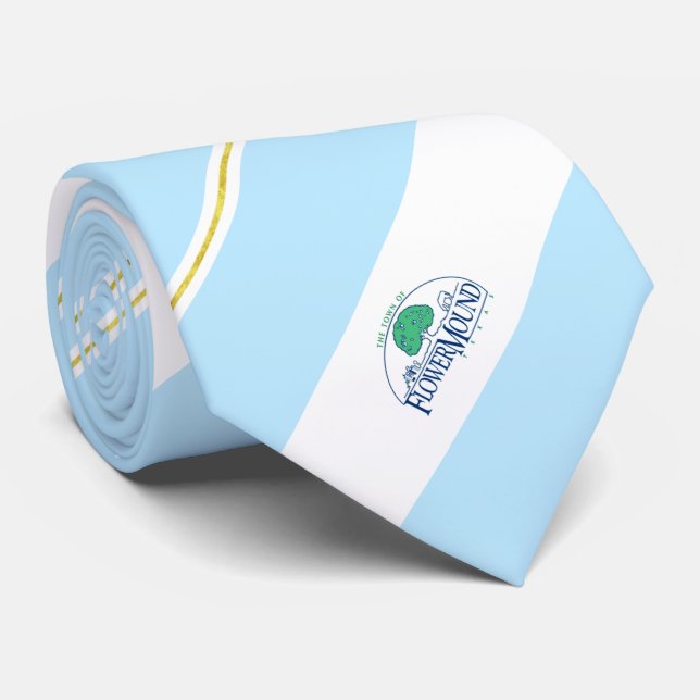 Flower Mound (Texas) city flagga Neck Tie Slips (Rullad)
