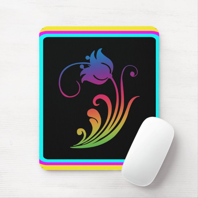 Flower Mouse Pad Musmatta (Med mus)