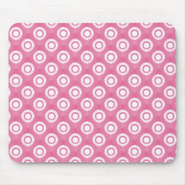 Flower Mousepad, Rosa Funky Musmatta (Framsidan)