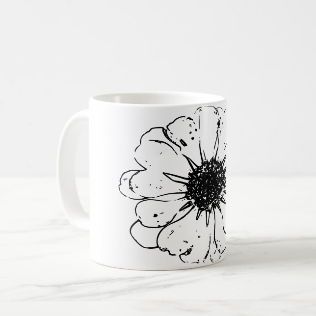 Flower Natural Art Kaffemugg (Framsida vänster)