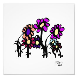 Flower Network Fototryck