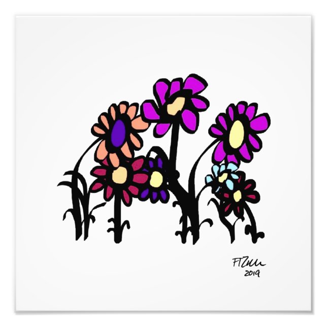 Flower Network Fototryck (Framsidan)
