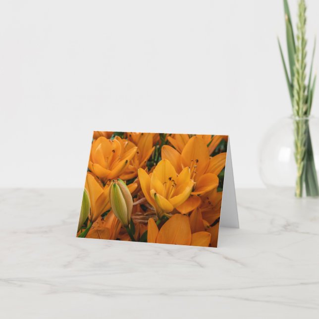 Flower Notecard Tack Kort (Framsida)