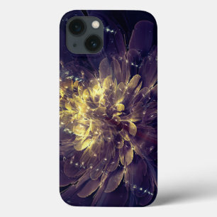 Flower of Liberty - Golden Blue Flower   iPad Case