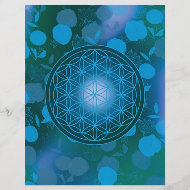 flower of life, chakra,zen,sacred geometric, (Framsida)