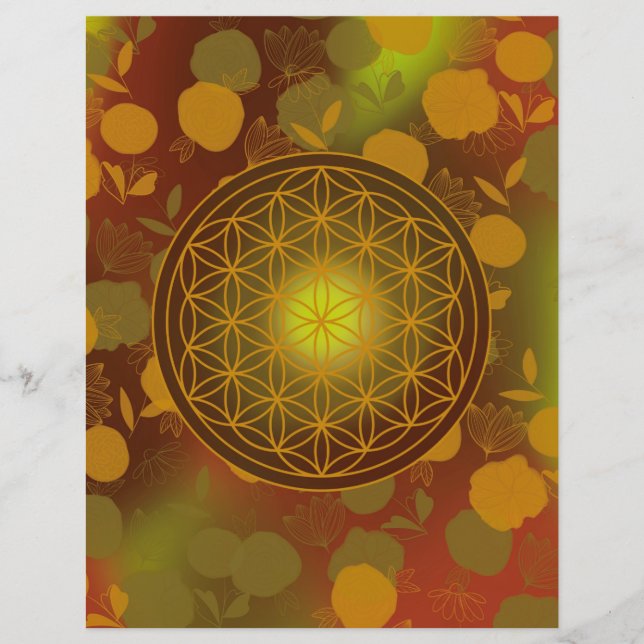 flower of life, chakra,zen,sacred geometric, (Framsida)