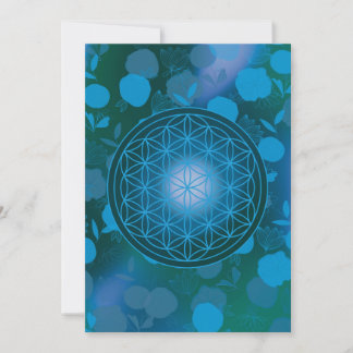 flower of life, chakra,zen,sacred geometric, inbjudningar