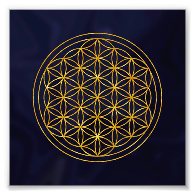 flower of life fototryck (Framsidan)