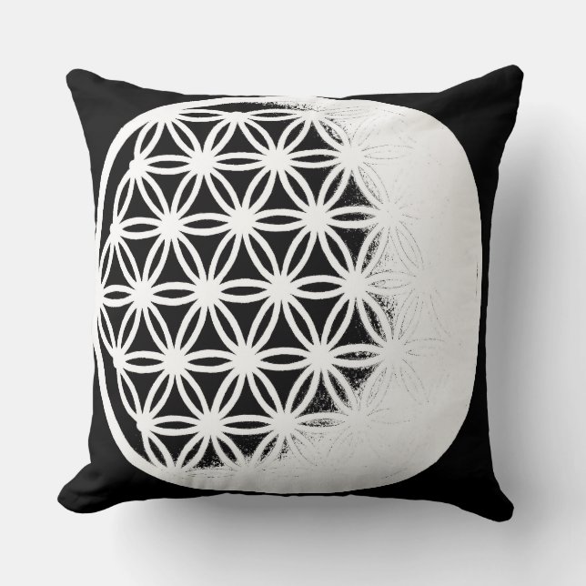 Flower of Life – Premium Geometric Pillow Kudde (Framsida)