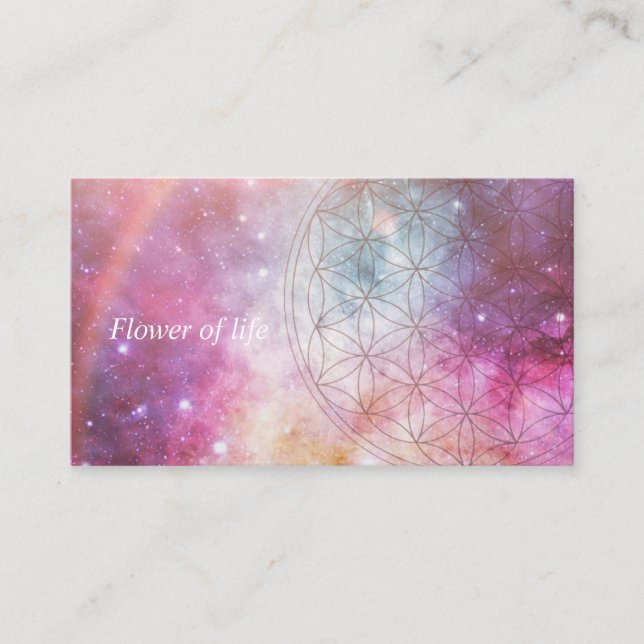 Flower of life visitkort (Framsida)