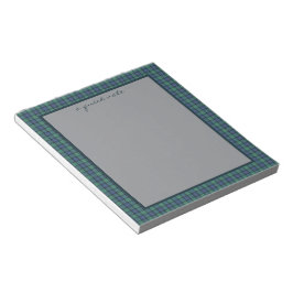 Flower of Scotland Original Scottish Tartan  Anteckningsblock