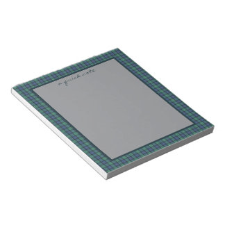 Flower of Scotland Original Scottish Tartan  Anteckningsblock