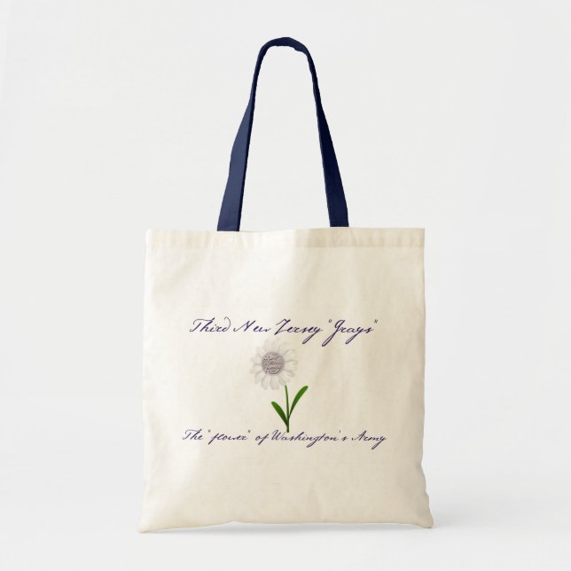 "Flower of the Army" Tote Bag Tygkasse (Framsidan)