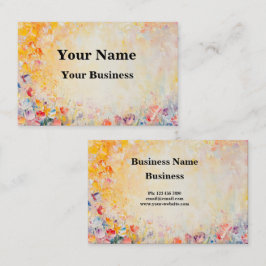 Flower Oilpainting Visitkort