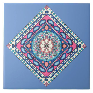 Flower Paisley™ Ceramic Tile Kakelplatta