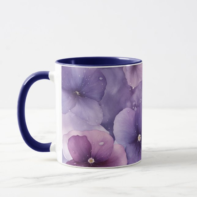 Flower Paradise of Violets Mugg (Vänster)