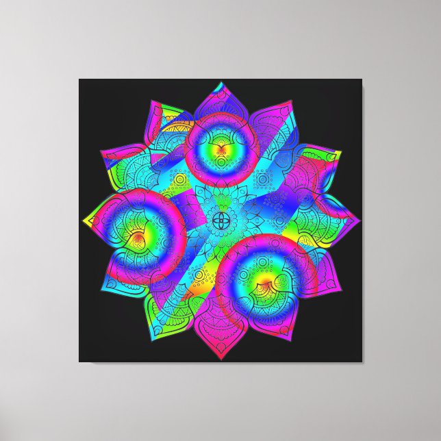 Flower Paradise Stretched Kanvastryck (Framsida)