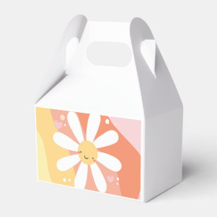 Flower Party 60's Hippie Födelsedagsfest Tallrikar Presentaskar