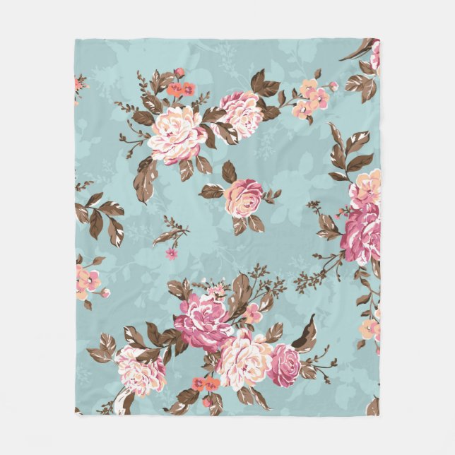 flower pattern design textile illustrationart,back fleecefilt (Framsidan)