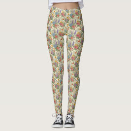Flower Pattern Leggings