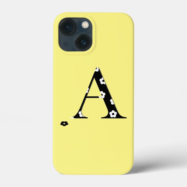 Flower Patterned Brev A Fodral-Mate iphone case (Baksida)