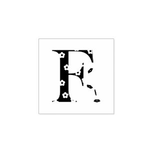 Flower Patterned Brev F Stämpel