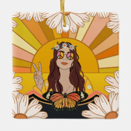 Flower Peace Julgransprydnad Keramik