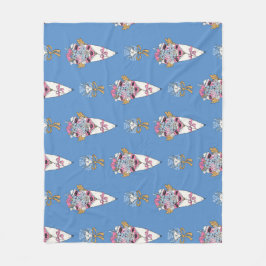 Flower & Perfume Bouquet Bundle on blue Fleecefilt