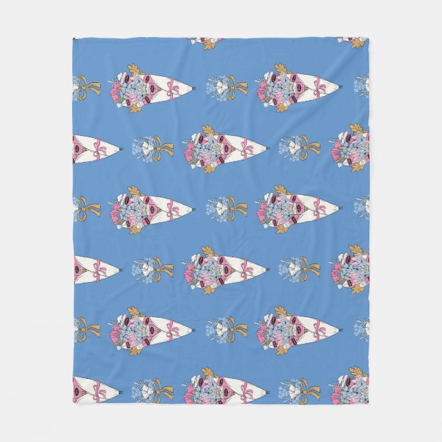 Flower & Perfume Bouquet Bundle on blue Fleecefilt (Framsidan)