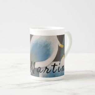 Flower Personlig Bone China Mugg Benporslin Mugg