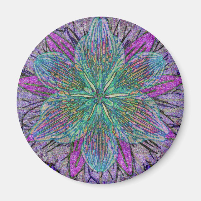 Flower Petal Mandala Magnet (Framsidan)