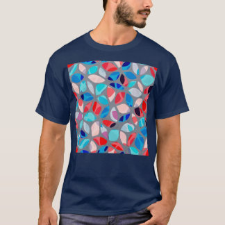 Flower Petals Colorful Mönster T Shirt