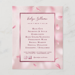 Flower Petals Faux Foil Flyer