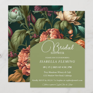 Flower Petals Inbjudningskort för möhippan