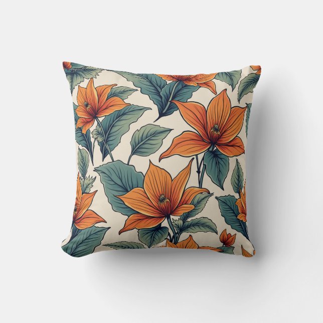 Flower Pillow Cushion Kudde (Framsida)
