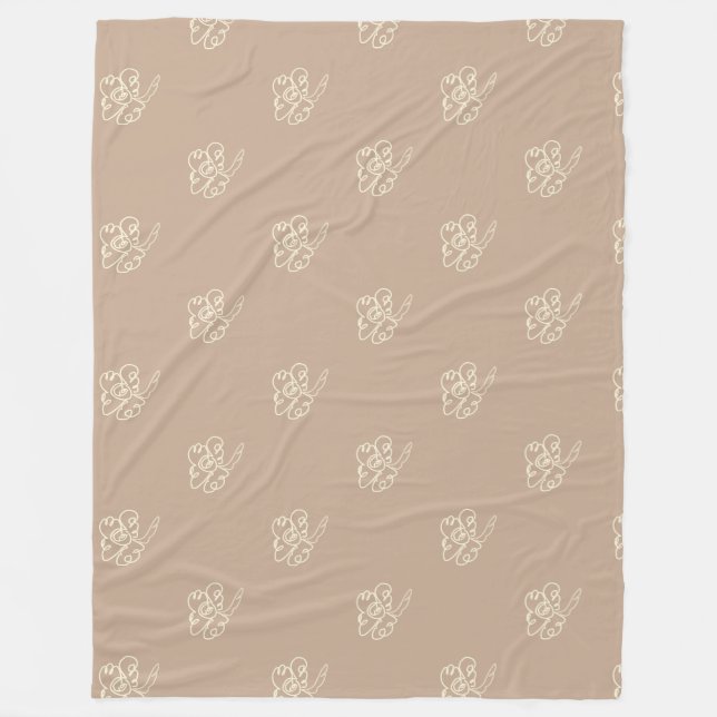 flower pillow fleecefilt (Framsidan)