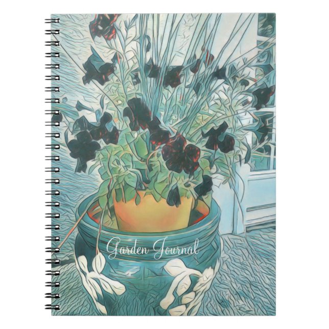 Flower Planter Journal Anteckningsbok (Framsidan)