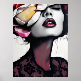 Flower Porträtt Poster