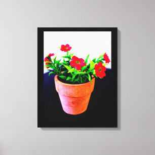 Flower Pot Canvastryck