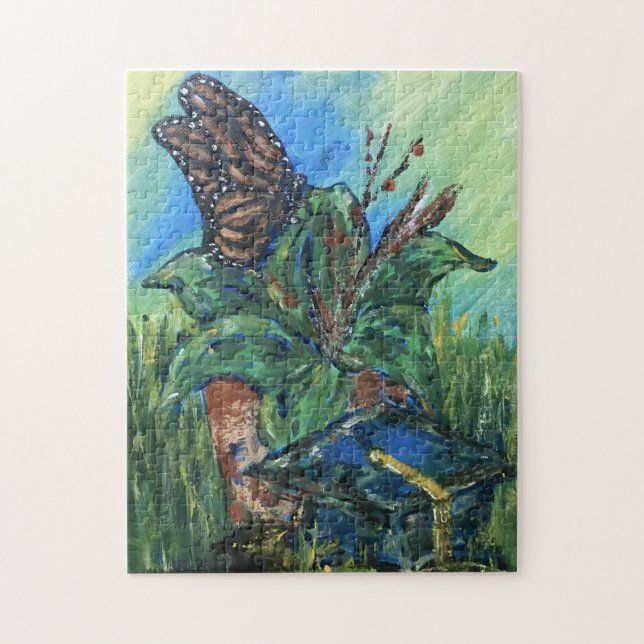 Flower Pot & Grad Cap Puzzle Pussel (Vertikal)