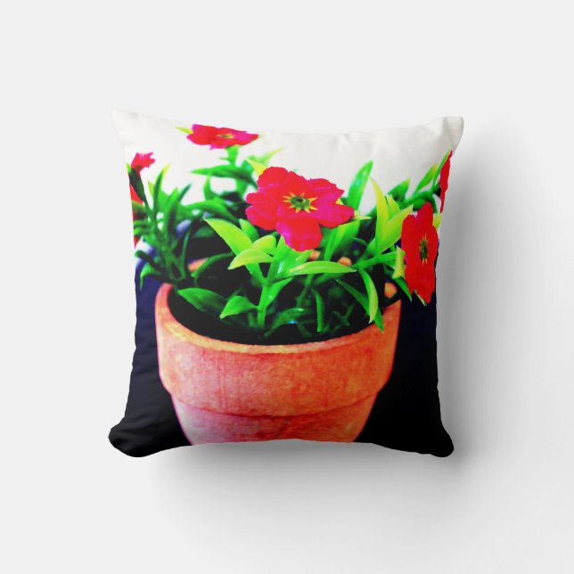 Flower Pot Kudde (Framsida)