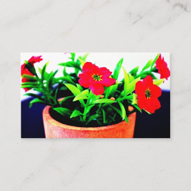 Flower Pot Visitkort (Framsida)