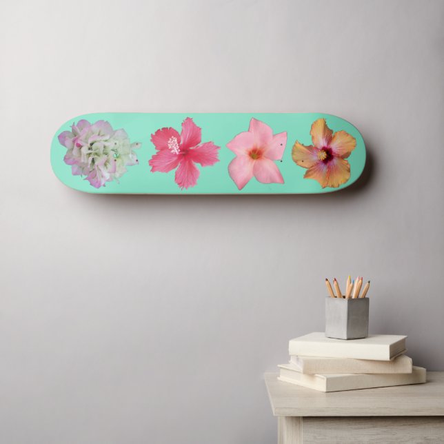 Flower Power 1 Skateboard (Väggkonst (Horz))