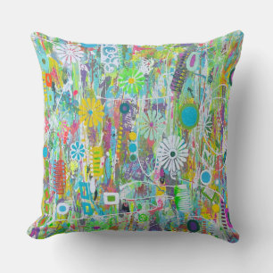 Flower Power 20 x 20 Poly Throw Kudd Kudde