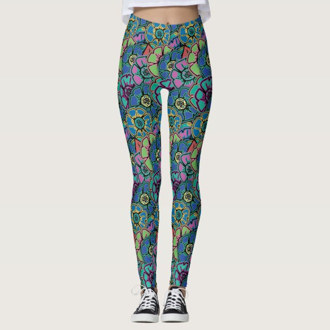 Flower Power #21 Leggings (Framsida)