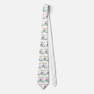 Flower power belagd med tegel Tie Slips