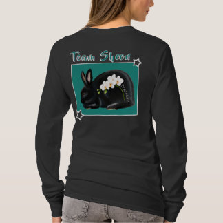 Flower Power: black with orchids  T Shirt