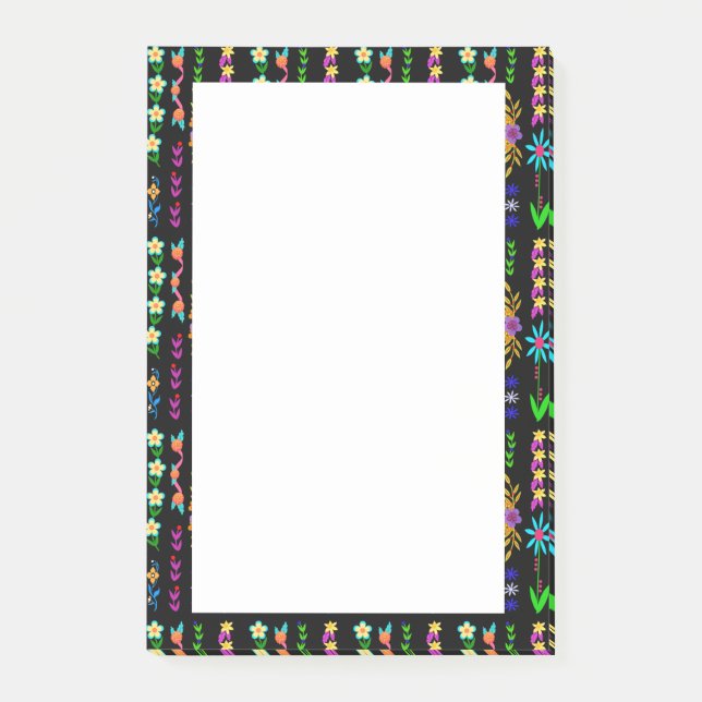 Flower Power Bohemian Whimsiic Post-it Block (Framsida)