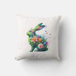 Flower Power Bunny Rabbit Kudde