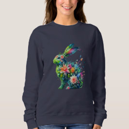 Flower Power Bunny Rabbit T Shirt